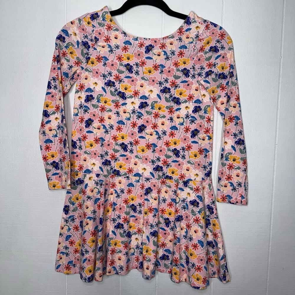Tea Collection Girl’s Floral Drop Waist Skater Dress Pink Size 12